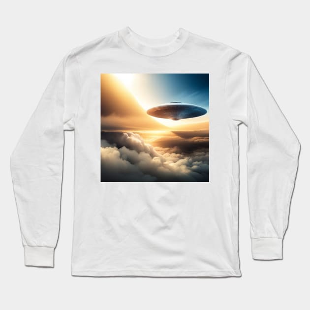 Up In The Heavens Long Sleeve T-Shirt by UFO CHRONICLES PODCAST